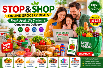 Stop & Shop online grocery shopping with fresh produce, bakery items, dairy products, pantry essentials and weekly savings offers.